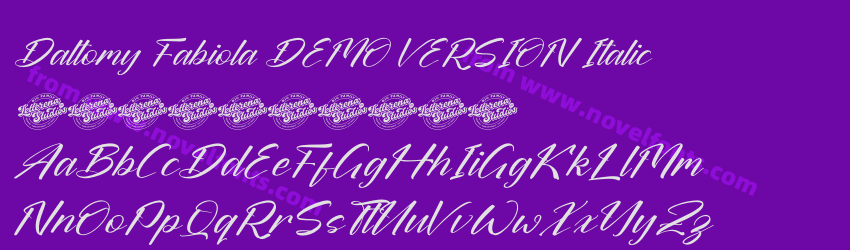 Daltomy Fabiola DEMO VERSION ItalicPreview Daltomy Fabiola DEMO VERSION ItalicPreview