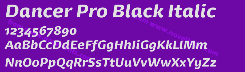 Dancer Pro Black ItalicPreview Dancer Pro Black ItalicPreview