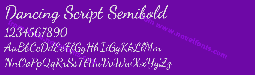 Dancing Script SemiboldPreview Dancing Script SemiboldPreview