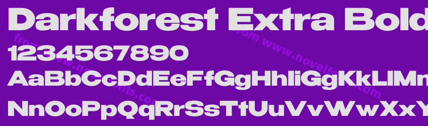 Darkforest Extra BoldPreview Darkforest Extra BoldPreview