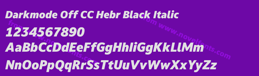 Darkmode Off CC Hebr Black ItalicPreview