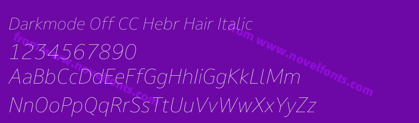 Darkmode Off CC Hebr Hair ItalicPreview Darkmode Off CC Hebr Hair ItalicPreview
