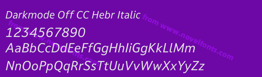 Darkmode Off CC Hebr ItalicPreview
