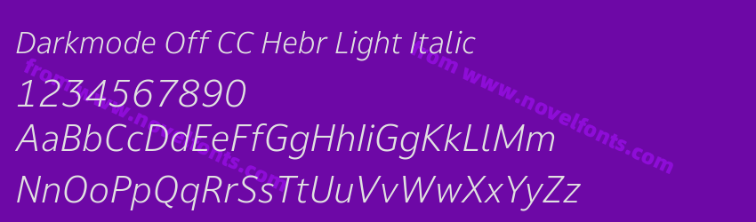 Darkmode Off CC Hebr Light ItalicPreview Darkmode Off CC Hebr Light ItalicPreview