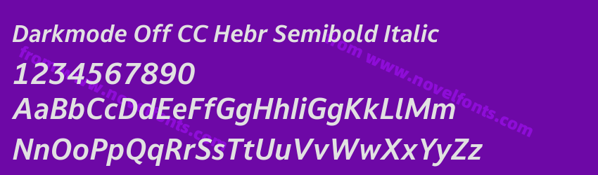 Darkmode Off CC Hebr Semibold ItalicPreview Darkmode Off CC Hebr Semibold ItalicPreview