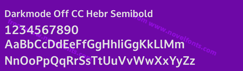 Darkmode Off CC Hebr SemiboldPreview Darkmode Off CC Hebr SemiboldPreview