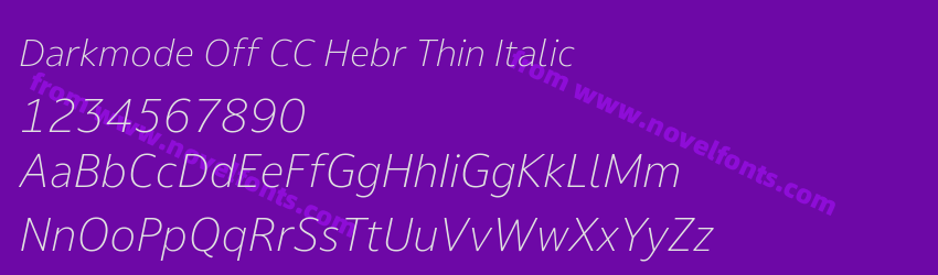 Darkmode Off CC Hebr Thin ItalicPreview Darkmode Off CC Hebr Thin ItalicPreview
