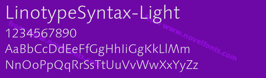 LinotypeSyntax-LightPreview