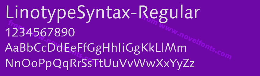 LinotypeSyntax-RegularPreview