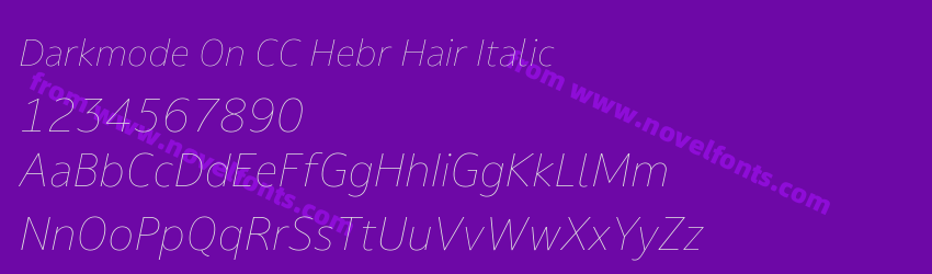 Darkmode On CC Hebr Hair ItalicPreview Darkmode On CC Hebr Hair ItalicPreview