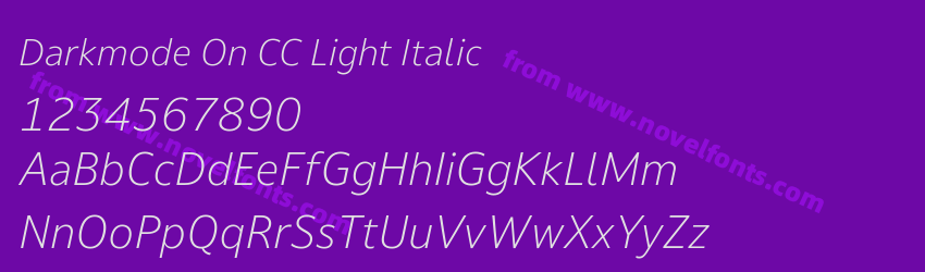 Darkmode On CC Light ItalicPreview Darkmode On CC Light ItalicPreview