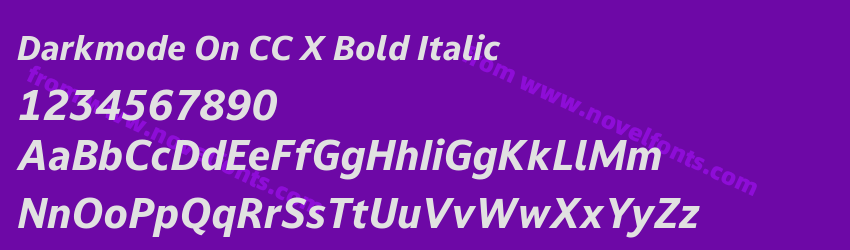 Darkmode On CC X Bold ItalicPreview Darkmode On CC X Bold ItalicPreview