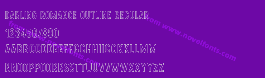 Darling Romance Outline RegularPreview
