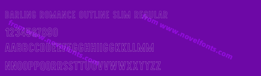Darling Romance Outline slim RegularPreview Darling Romance Outline slim RegularPreview