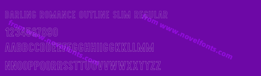 Darling Romance Outline slim RegularPreview Darling Romance Outline slim RegularPreview