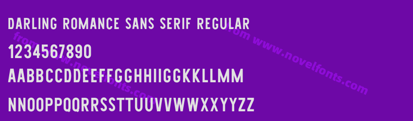 Darling Romance Sans Serif RegularPreview Darling Romance Sans Serif RegularPreview