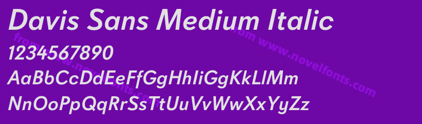 Davis Sans Medium ItalicPreview Davis Sans Medium ItalicPreview