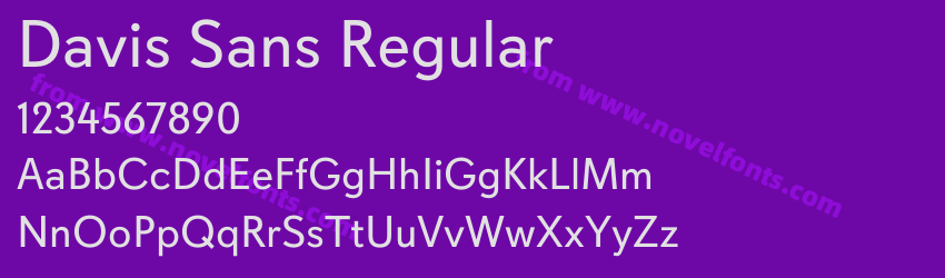 Davis Sans RegularPreview Davis Sans RegularPreview