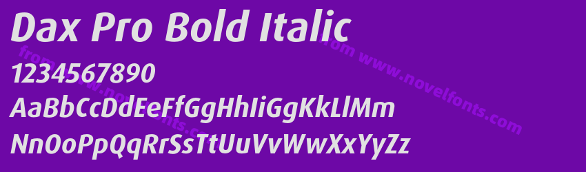 Dax Pro Bold ItalicPreview Dax Pro Bold ItalicPreview