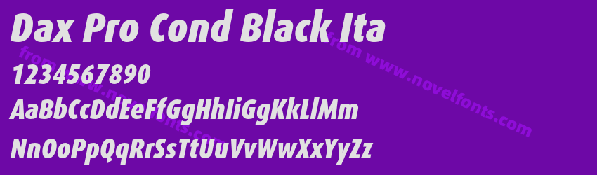 Dax Pro Cond Black ItaPreview