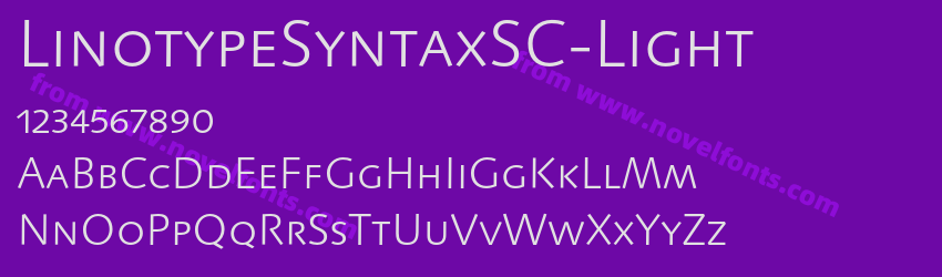 LinotypeSyntaxSC-LightPreview