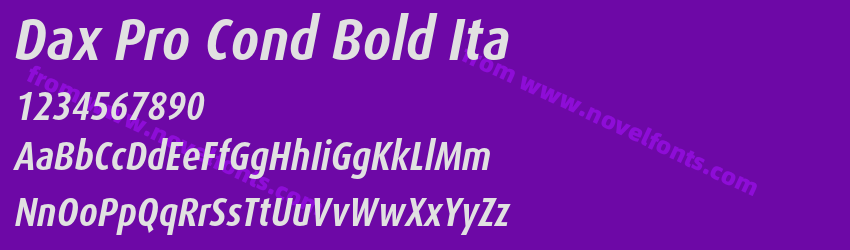 Dax Pro Cond Bold ItaPreview Dax Pro Cond Bold ItaPreview
