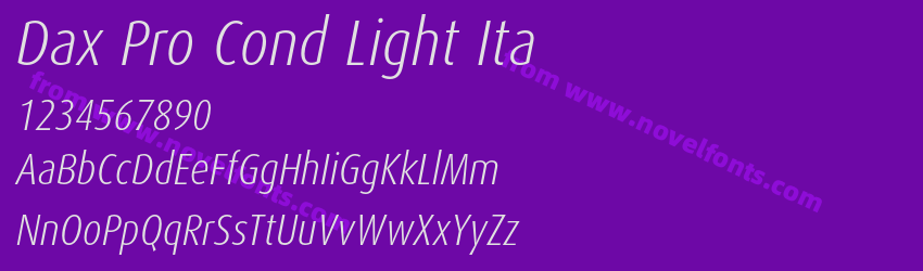 Dax Pro Cond Light ItaPreview Dax Pro Cond Light ItaPreview