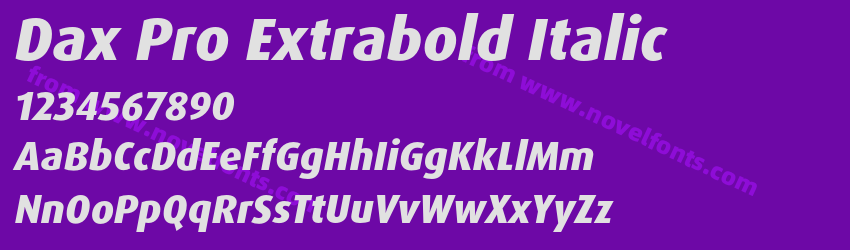 Dax Pro Extrabold ItalicPreview Dax Pro Extrabold ItalicPreview