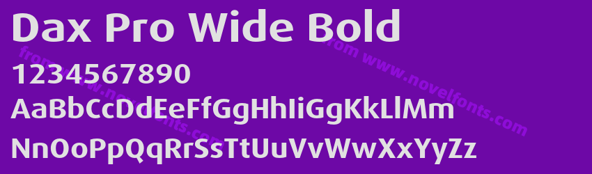 Dax Pro Wide BoldPreview Dax Pro Wide BoldPreview