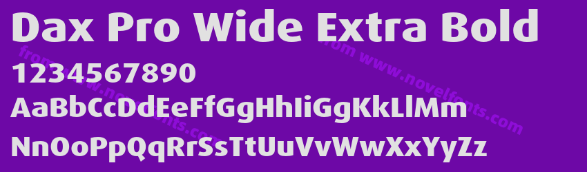 Dax Pro Wide Extra BoldPreview Dax Pro Wide Extra BoldPreview
