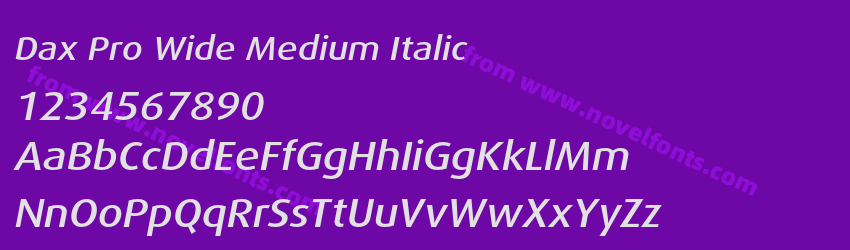 Dax Pro Wide Medium ItalicPreview Dax Pro Wide Medium ItalicPreview
