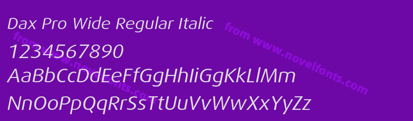Dax Pro Wide Regular ItalicPreview Dax Pro Wide Regular ItalicPreview