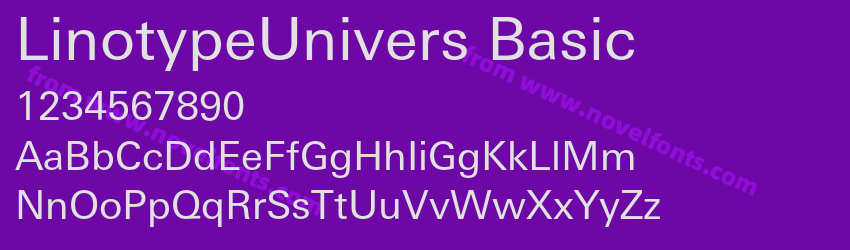 LinotypeUnivers BasicPreview