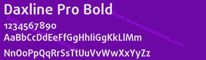 Daxline Pro BoldPreview Daxline Pro BoldPreview