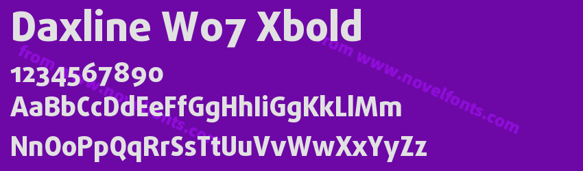 Daxline W07 XboldPreview Daxline W07 XboldPreview