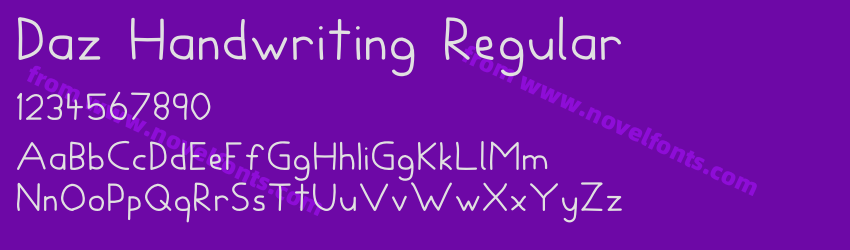 Daz Handwriting RegularPreview Daz Handwriting RegularPreview
