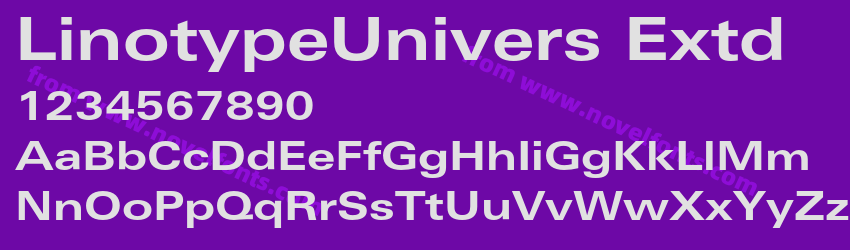 LinotypeUnivers ExtdPreview