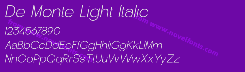 De Monte Light ItalicPreview