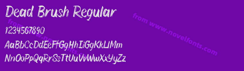 Dead Brush RegularPreview Dead Brush RegularPreview