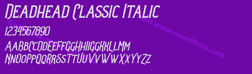 Deadhead Classic ItalicPreview