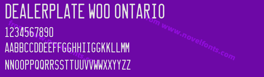 Dealerplate W00 OntarioPreview Dealerplate W00 OntarioPreview