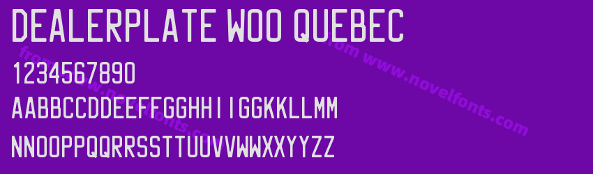 Dealerplate W00 QuebecPreview Dealerplate W00 QuebecPreview