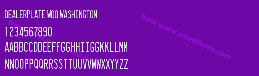 Dealerplate W00 WashingtonPreview Dealerplate W00 WashingtonPreview