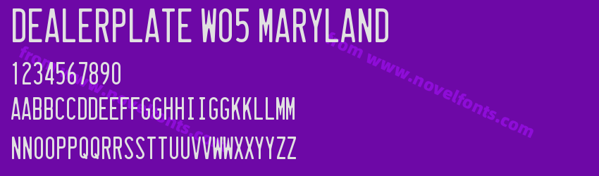 Dealerplate W05 MarylandPreview Dealerplate W05 MarylandPreview