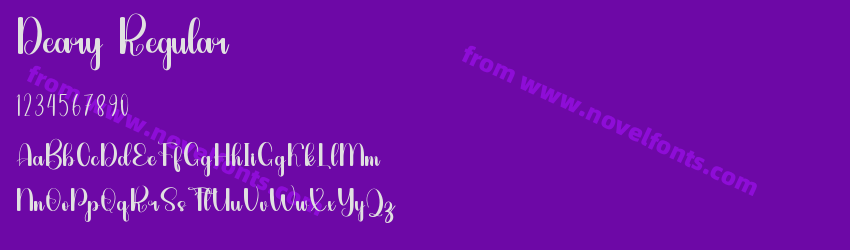 Deary RegularPreview Deary RegularPreview