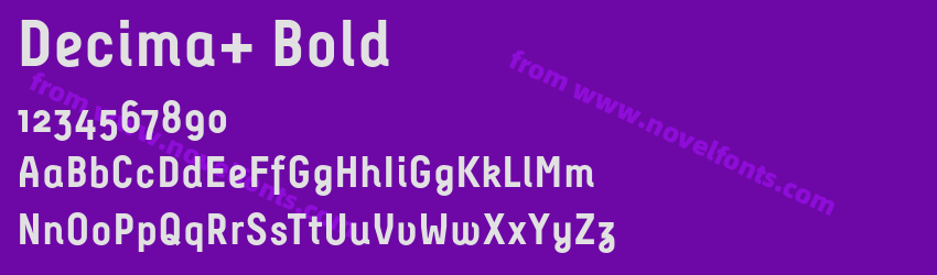 Decima+ BoldPreview Decima+ BoldPreview