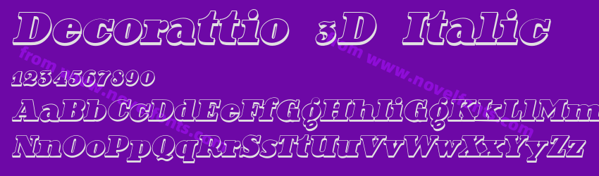 Decorattio 3D ItalicPreview Decorattio 3D ItalicPreview