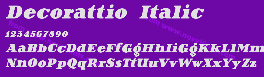 Decorattio ItalicPreview Decorattio ItalicPreview