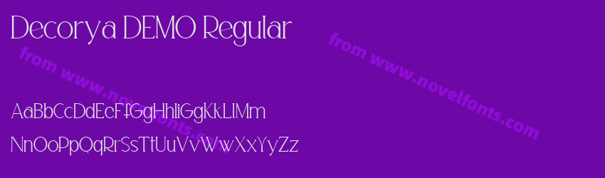 Decorya DEMO RegularPreview Decorya DEMO RegularPreview