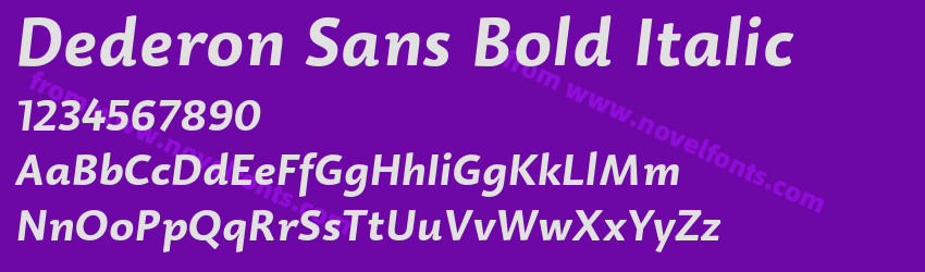 Dederon Sans Bold ItalicPreview Dederon Sans Bold ItalicPreview